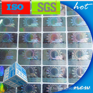 Label Stiker Holografik Khusus 3d